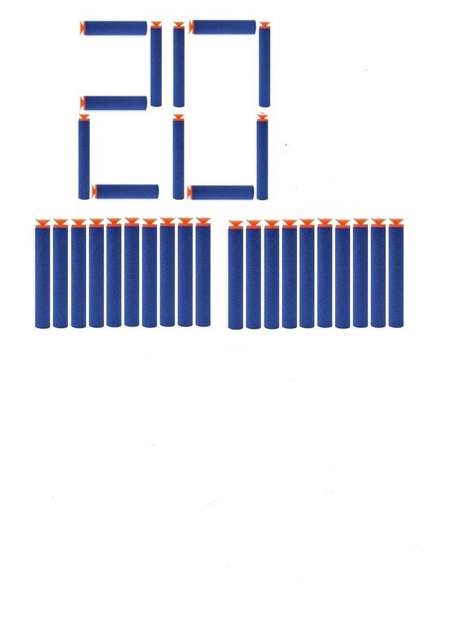 CLAPONE سهام إعادة تعبئة إسفنجية ناعمة مجوفة من CLAPONE لبنادق N-Strike Elite Series، سهام ذات رؤوس شفط، سهام لألعاب البنادق، سهام لبنادق الألعاب، رؤوس شفط، إسفنج ناعم، إعادة تعبئة (رصاصة شفط زرقاء، عبوة من 50 قطعة) - Image 1